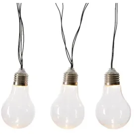 MARELIDA LED Solar Lichterkette mit 10 transparenten Glühbirnen - L: 4,5m - Lichtsensor -...