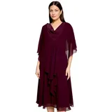 Vera Mont Chiffonstola mit Volant in Strong Aubergine | Gr.: L