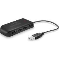 SpeedLink SNAPPY EVO USB Hub - Aktiver 7-Port Hub mit USB 2.0 Anschluss für PC/Notebook/Laptop, schwarz
