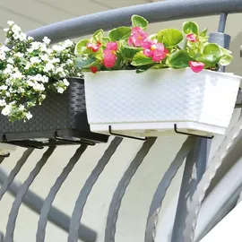Prosperplast Pflanzkasten 49 x 17 x 17 cm Anthrazit Komplettset