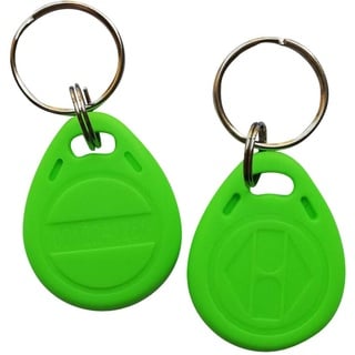 Rfid Fobs EM4100 ID-Tür-Zugangs-Schlüssel, 125 kHz, Grün 100 Stück