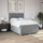 vidaXL Boxspringbett mit Matratze Hellgrau 140x200 cm Stoff
