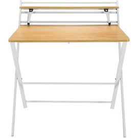 HJH Office Schreibtisch Easy Clap Eiche hell / Weiß