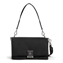 Tommy Hilfiger TH HER MED CROSSOVER NYLON SV Umhängetasche Kunstleder/ Nylon Black