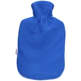 sänger Wärmflasche mit Fleecebezug, 2,0 Liter (blau)