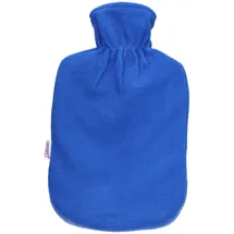 sänger Wärmflasche mit Fleecebezug, 2,0 Liter (blau)