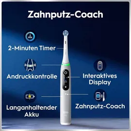 Oral-B iO Series 6 grey opal + Reiseetui + Aufsteckbürste 3 St.