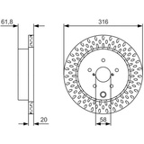 Bosch Bremsscheibe Subaru: