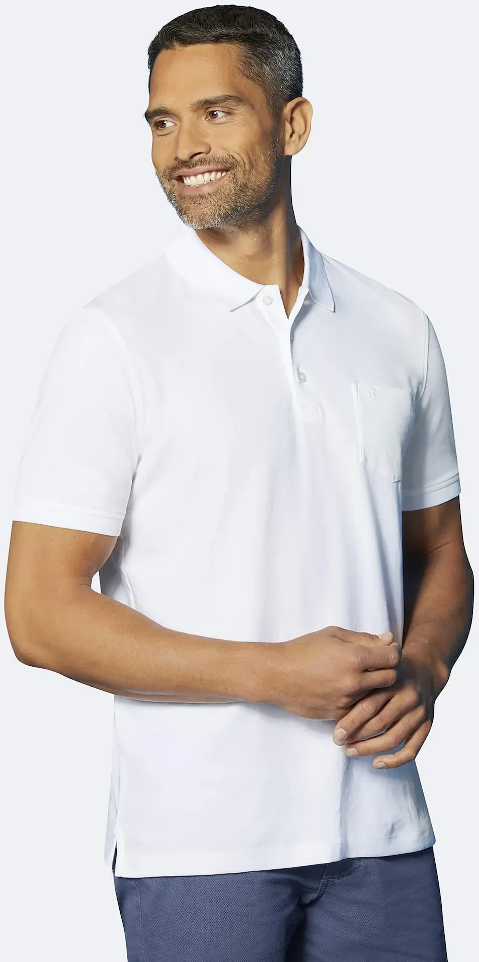 bugatti Poloshirt, besonders soft bugatti weiß S