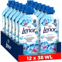 Lenor Weichspüler 12x38 Waschladungen, Aprilfrisch, 24H “Wie Frisch Geduscht“ Gefühl