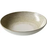 Ritzenhoff & Breker 6er-Set Ritzenhoff & Breker Suppenteller Rimini Ø 21 cm Steinzeug Beige Sand