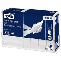 Tork Xpress® Multifold Papierhandtücher, H2, 25,6 x 21,2 cm 120498 , 1 Karton = 21 Packungen à 180 Tücher