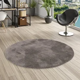 Pergamon Pergamon, Teppich, Luxus Super Hochflor Shaggy Teppich Luca Rund (200 cm)