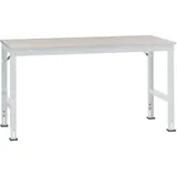 Manuflex Tischplatte Kunststoff 2000x800 Lichtgrau