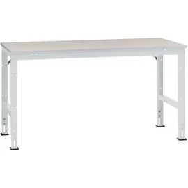 Manuflex Tischplatte Kunststoff 2000x800 Lichtgrau