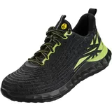 Wica S1P *LOCRI* Halbschuhe Arbeitsschuhe in Übergrößen Schwarz 31570 große Unisexschuhe, Größe:46 - 46 EU