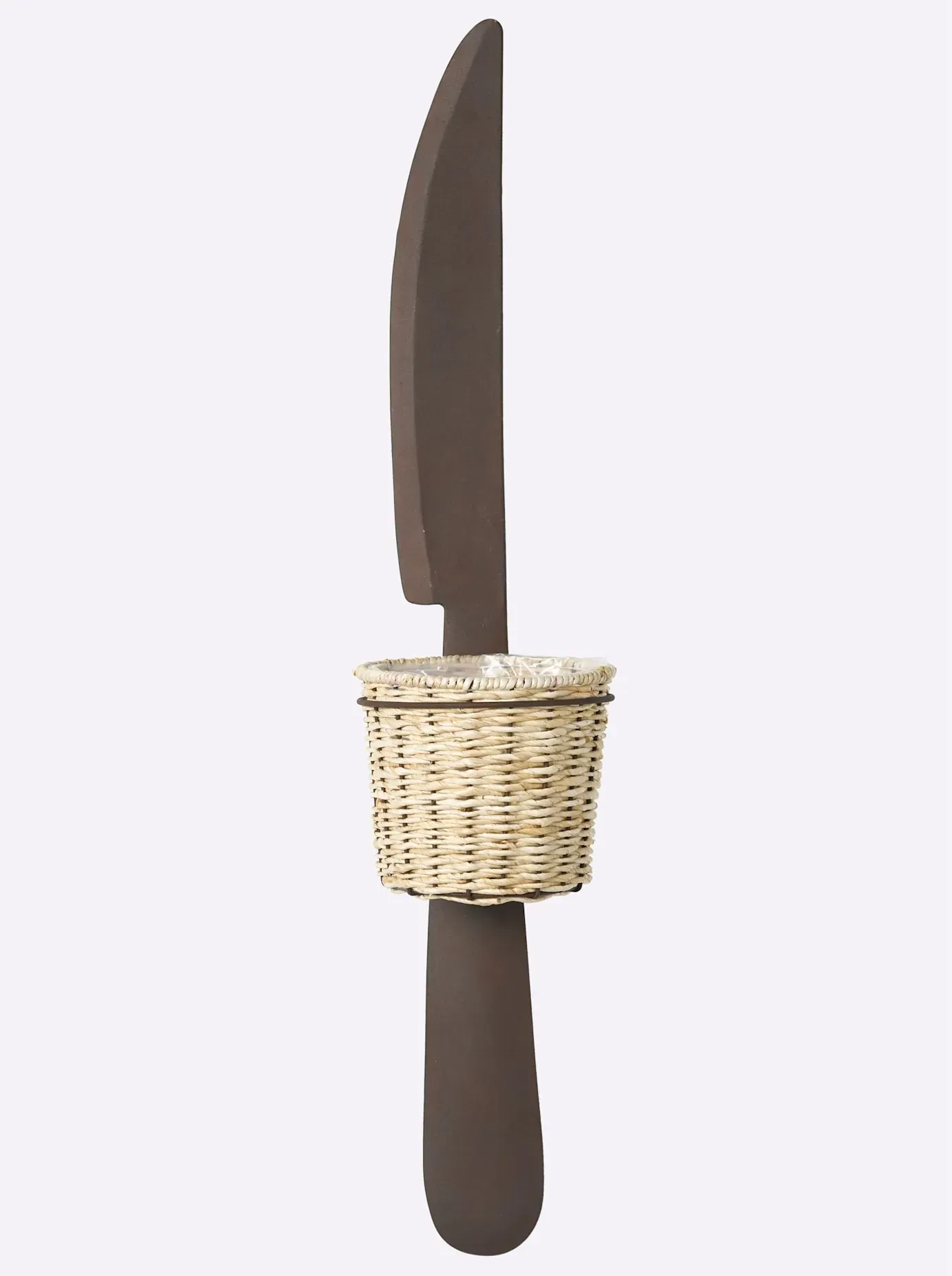 Wanddekoobjekt HEINE HOME, braun, B:17,5cm H:84cm T:19cm, Wanddekoobjekte