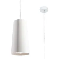 Sollux Lighting Pendelleuchte Deckenleuchte Weiß Modern Beton Wohnzimmer Esszimmer