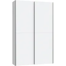 Forte Ozzula Garderobenschrank 120 x 42 x 190,5 cm Weiß matt