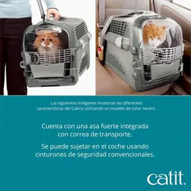 Catit Cabrio Transportbox 51 x 33 x 35 cm Türkis/Grau