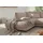 KAWOLA Ecksofa Madeline Cord Recamiere links taupe