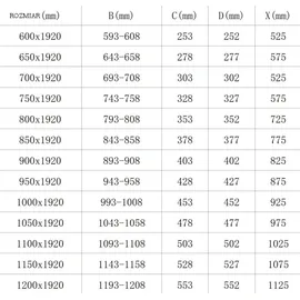 Mexen Lima Faltduschtür rechts 90 x 190 cm 856-090-000-70-00