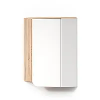 Livinity® Badschrank, Sonoma Eiche, Weiß, 6 Fächer, Rechteckig, 42.4x75x42.4