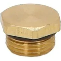 Schlösser Entleerungsstopfen Mit O-Ring Dn10,3/8",Messing - Weiß
