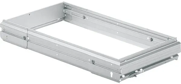 HETTICH SYSTEMA TOP 2000 Hängeregistratur-Rahmen verstellbar für Schrankwände - Außenbreite 700 - 872 mm ; Korpustiefe 600 mm ; Alu - Finish