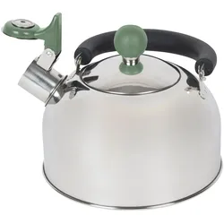 BO-CAMP Camping Wasserkocher Trend 1 Flötenkessel Teekessel Edelstahl 1,2 L