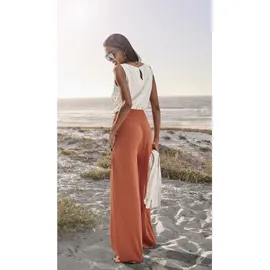 French Connection Leinenhose Regular Orange 48/50