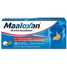 A. Nattermann & Cie. GmbH MAALOXAN 25 mVal Kautabletten 50 St