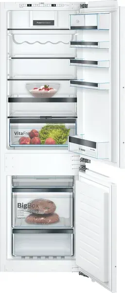 Bosch KIS86HDD0 Serie 6, Einbau-Kühl-Gefrier-Kombination mit Gefrierbereich unten, 177.2 x 55.8 cm, Flachscharnier mit Softeinzug