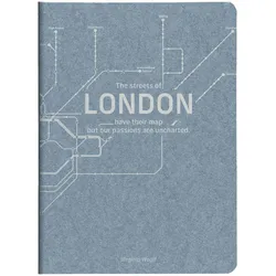 Clairefontaine 5x Jeans métro, Buch für Passwörter A5, mit Fadenbindung, 16 Blatt bedruckt, sortiert - Jeansblau 83538C