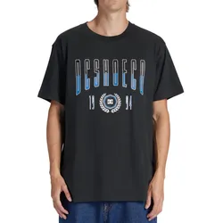 T-Shirt DC SHOES "Dropout", Herren, Gr. M, schwarz (pirate schwarz), 100% Baumwolle, Kurzarm, Shirts