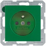 Berker Steckdose mit Schutzkontaktstift, grün matt (6768760063)