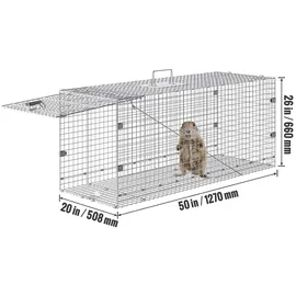 Vevor Käfigfalle für lebende Tiere 127 x 50 x 66 cm