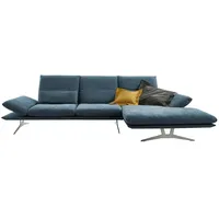 KOINOR Ecksofa aus Flachgewebe Francis ¦ blau ¦ Maße (cm): B: 314 H: 93 T: 159