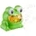 Relaxdays Seifenblasenmaschine Frosch inkl. 2 Seifenblasenflüssigkeit