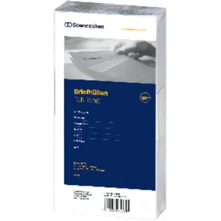 SOENNECKEN Briefumschlag 2076 DL 75g mF sk weiß 100 St./Pack.