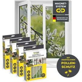 EasyMaxx Insekten- & Pollenschutzgitter 130 x 150 cm Schwarz