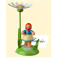 Wendt und Kühn Tischkartenhalter Mädchen mit Margerite Größe 10 cm