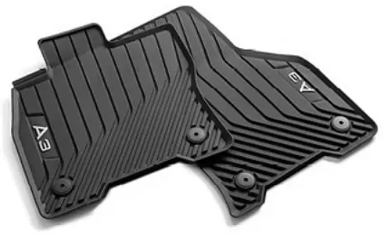 Original Audi Allwetterfußmatten, für vorn, schwarz 8Y1061501B 041