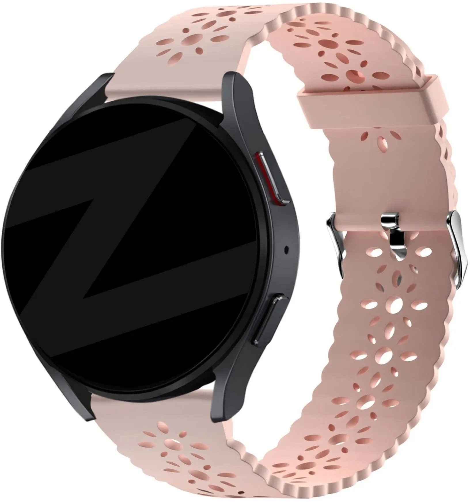 Bandz Actyve Smartwatch 20mm Armband Silikon für Actyve Smartwatch 20mm - Rosa - Schnallenverschluss