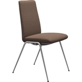 Stressless® Polsterstuhl Laurel, Low Back, Größe M, mit Beinen aus Stahl in Chrom matt beige|braun