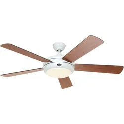 Casafan Deckenventilator Titanium Weiß 132 Nussbaum / Kirsche 132
