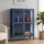 [en.casa] Vitrine Säkylä 84 x 64 x 35 cm Blau