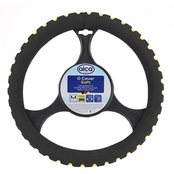 alca Lenkradbezug Lenkradhülle - GELB - Lenkradabdeckung Lenkradschoner extra soft gelb