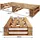 sunnypillow Palettenbett M2 aus Holz 120 x 200 cm mit Lattenrost Stabiles Seniorenbett Kinderbett Jugendbett Gästebett erhöhtes Einzelbett Bettge...