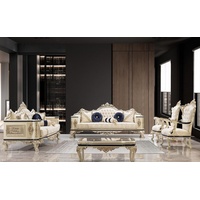 JVmoebel Sofa Sofagarnitur 3+1+1 Sitzer Sofa Luxus Garnituren Sofas Textil Neu, 5 Teile beige